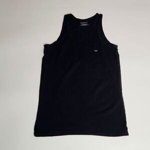 Emporio Armani Men’s Size Large Black Sleeveless Tank Top Active Wear
